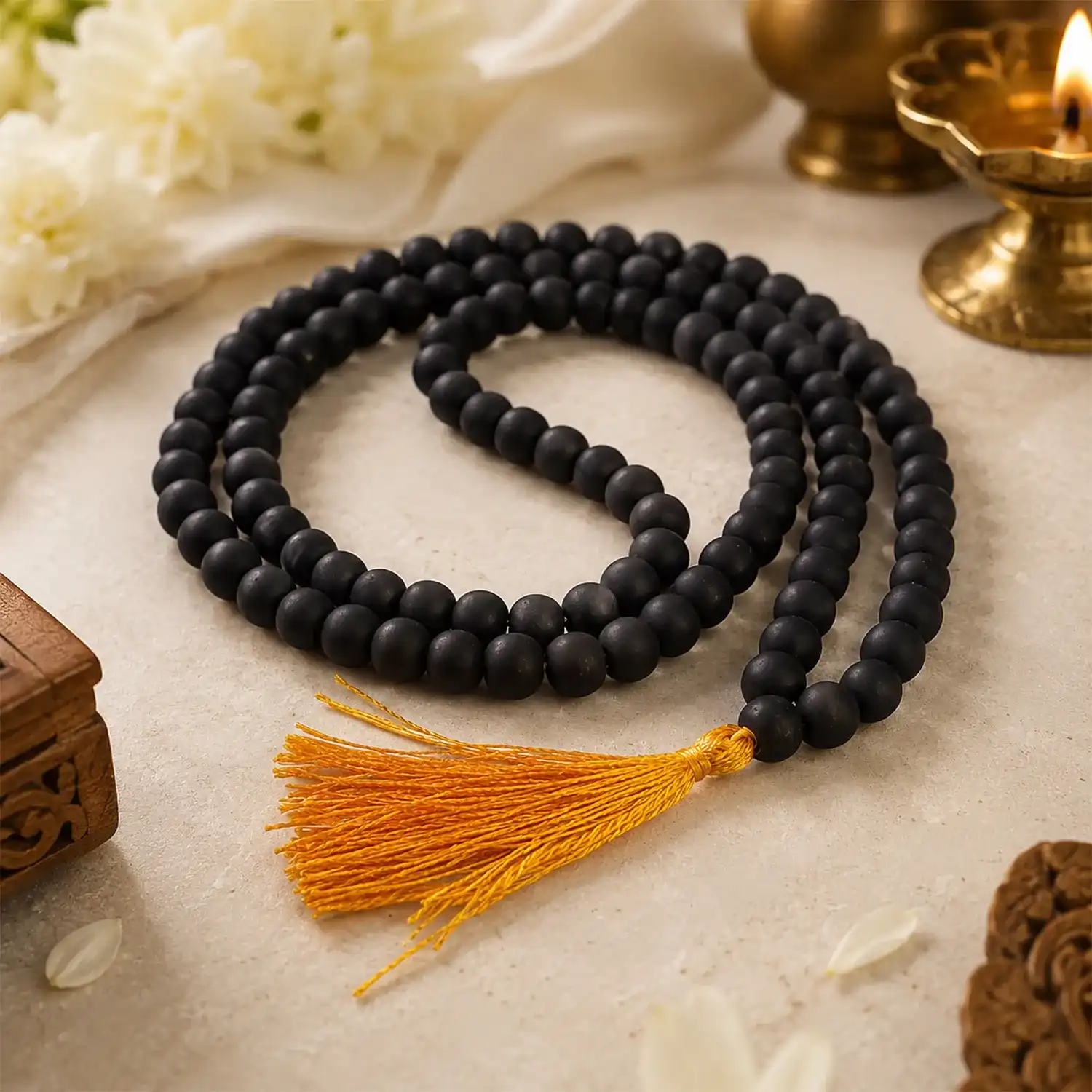 Authentic Karungali Mala with 108 +1 beads